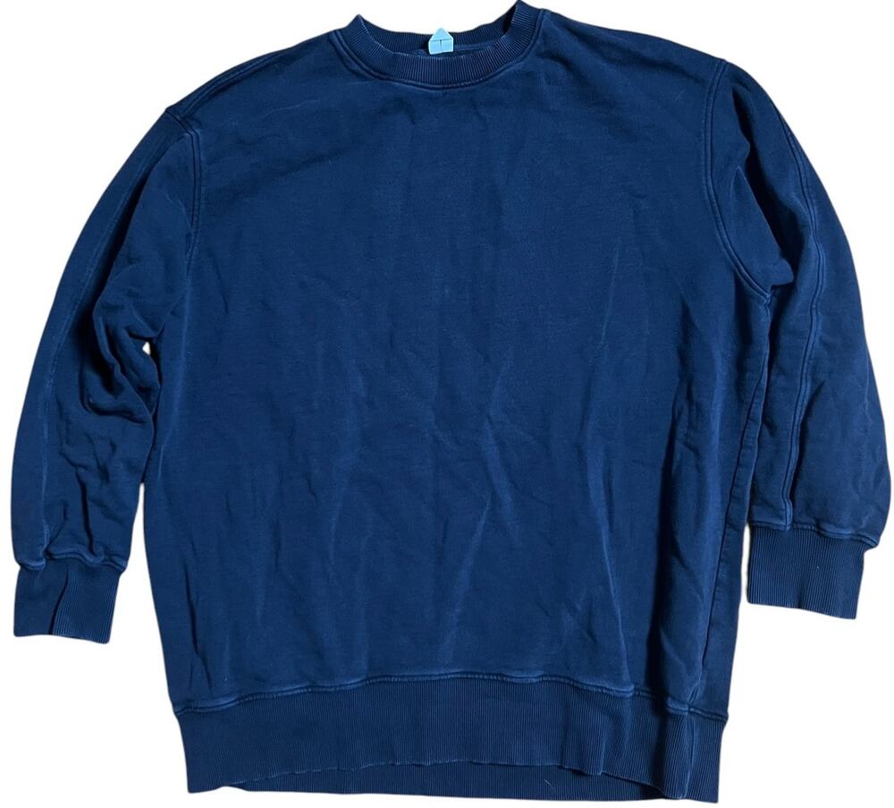 Arket Men's Black Crewneck Sweater Size L
